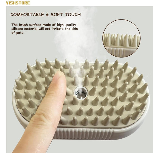 Steam Cleaning Brush for Cats and Dogs